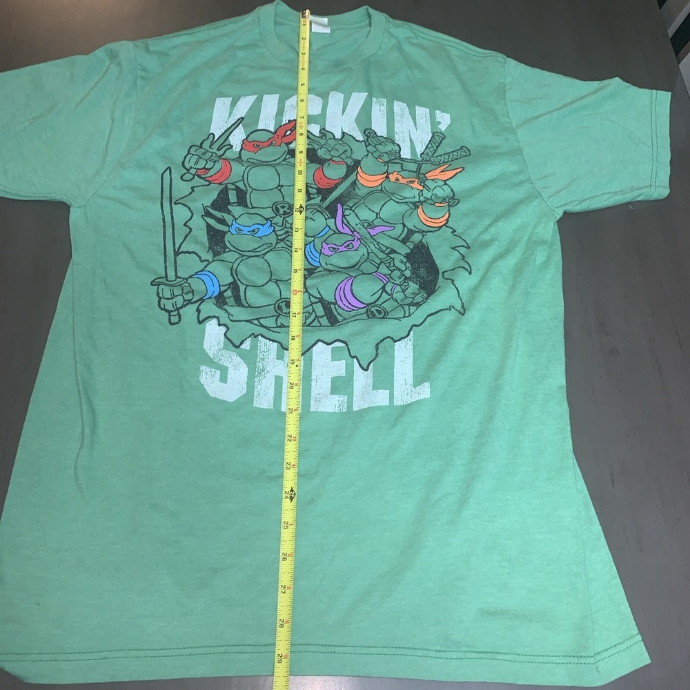 VINTAGE RETRO GRAPHIC TEENAGE MUTANT NINJA TURTLES T-SHIRT SZ L TMNT BLUE Y2k - Picture 5 of 7